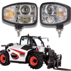 Led Headlight Lights For JCB Telehandler Loader Loadall bobcat Wired Headlamps