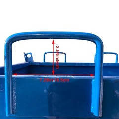2200lbs Load Self-Dumping Hopper: Manual Forklift-Operated Steel Turnover Box