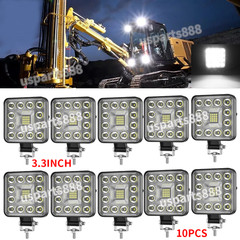 10PCS LED WORK Lights fit Caterpillar Skid Steers Excavator Forklift Loader Car