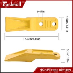Findmall 2PC Mini Excavator Bucket Teeth Accessories for Narrow Bucket