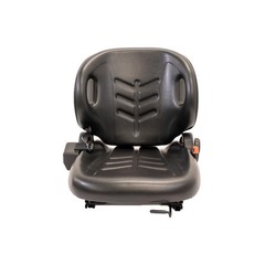 Uni Pro 58 Forklift Seat | Black Vinyl | Orange Seatbelt