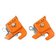 Orange Easy Change Quick Hitch w/Stabilizer Bar for Category 2 Tractor/Implement