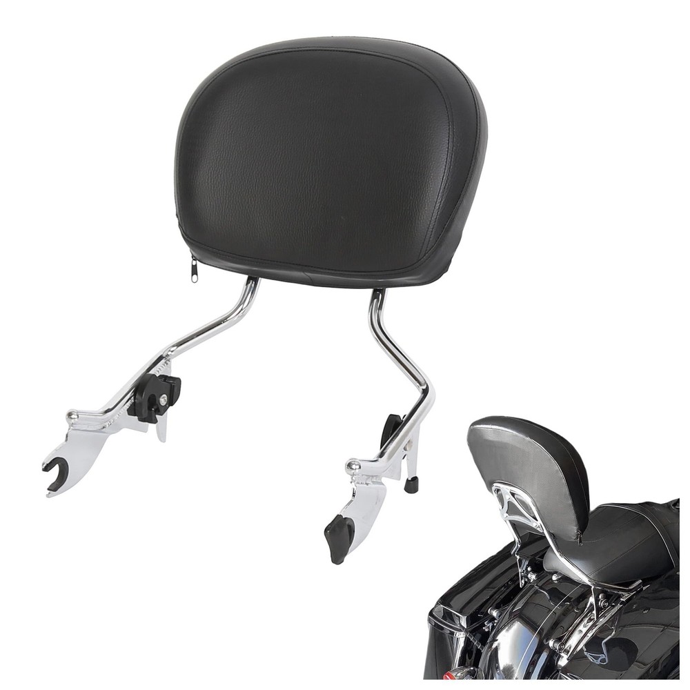 09-24 Touring Road King Electra Glide CVO Ultra Limited Sissy Bar Pad Chrome