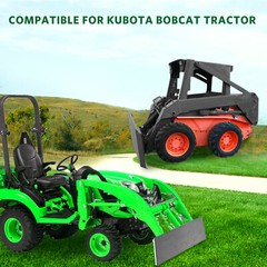1/2″ Skid Steer Mount Plate Loader Quick Attachment Adapter For Bobcat & Kubota
