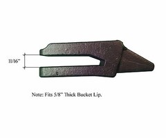 3 – Bobcat Style Mini Ex, Skid Steer Bolt On Shanks, Fits 5/8″ Lip – 7107324