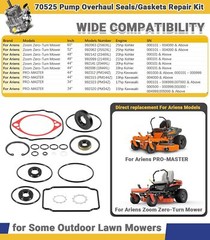 70525 Overhaul Seals & Gaskets Kit Replace for Hydro-Gear Hydraulic Pump BDP10A