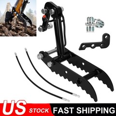L-Shaped 3-Holes Bracket Hydraulic Thumb Clip Fits Mini Excavators Attachments