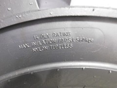 33×15.50-16.5 NEW OTR R4 14 PLY TIRE ONLY 33×15.50×16.5, 331550165 TYRE, X 1