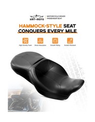 XMT-MOTO Hammock Rider Passenger Seat Fit for Harley Touring and Tri Glide mo…