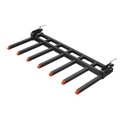 VEVOR 68.5″ Clamp on Debris Forks for Buckets 4560lb Load Heavy Duty Pallet Fork