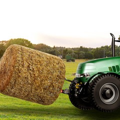 VEVOR 49″ Hay Spear Bale Spears Skid 3-Point Hitch Tractor Attachment 1600lbs