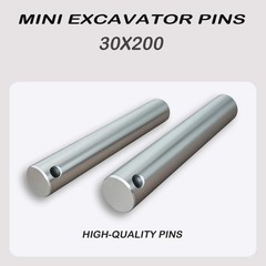 1 Pair of New Mini Excavator Bucket Pins 30mm X 200mm Long (2 Pins)