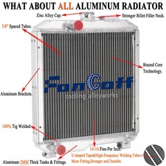 Fits Fitd New Holland Model 1715 Aluminum Tractor Radiator SBA310100630 Fongoff
