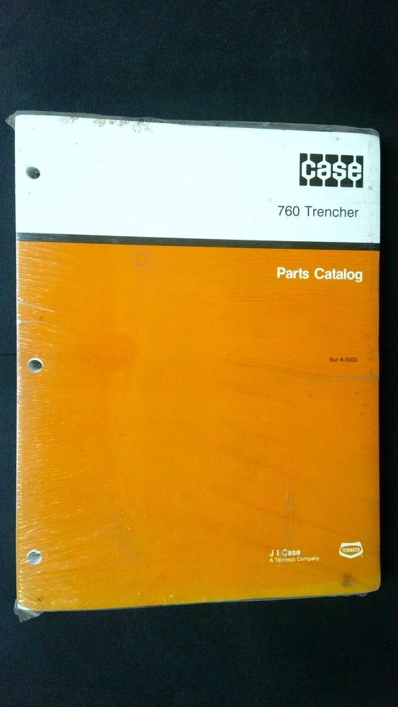 J I Case 760 Trencher Parts Catalog Manual Original Printed in USA