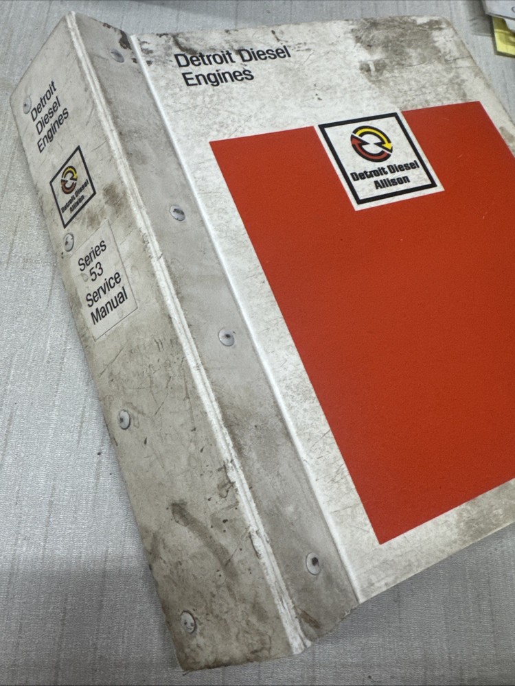 Detroit Diesel Engines Series 53 Service Maintenance Book Shop Manual 4-53 6V53