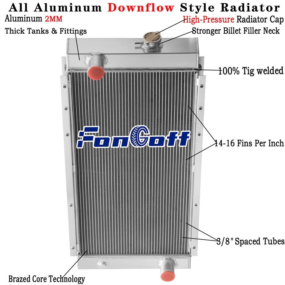 204-0996 4 Row Aluminum Radiator For Caterpillar CAT E320C 320C 320CL Excavator