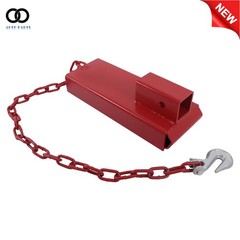 Red 2″ Hitch Receiver Forklift Trailers Towing Adapter Pallet Forks Attachment