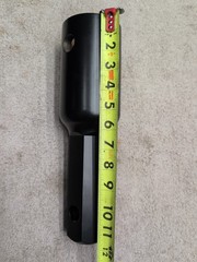 Auger Adapter Conversion Heavy Duty 2-9/16 inch Female Round to 2″ Male Hex