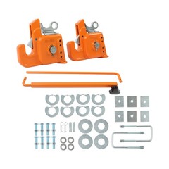 Orange Easy Change Quick Hitch w/Stabilizer Bar for Category 2 Tractor/Implement