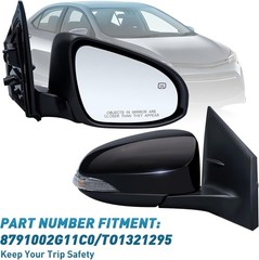 Right Passenger Side Mirror Compatible with Toyota Corolla 2014-2018 with Heated