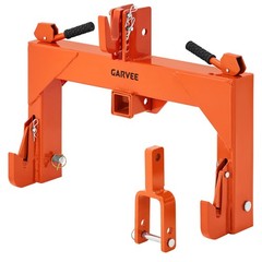 3000 lbs Lift Capacit 3 Point Quick Hitch w/2″ Hitch Receiver for Cat 1 Tractor