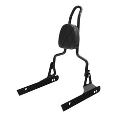 Black Detachable Passenger Backrest Sissy Bar for Dyna Street Bob 2006-2017
