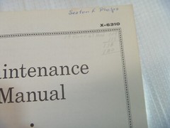 GENERAL MOTORS MAINTENANCE MANUAL 6V-71, 8V-71, 6V-7IN, 8V-7IN ENGINE X-6310*