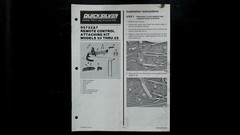 Quicksilver 95722A7 Remote Control Attaching Kit Manual Models 20-25
