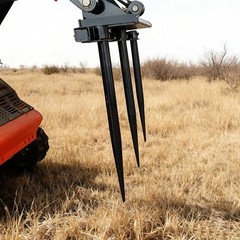 Heavy Duty 39.37 Inch Width Hay Spear Attachment For Skid Steer Loader Free Ship