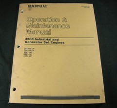CAT Caterpillar 3208 Industrial Generator Engines Operation Maintenance Manual