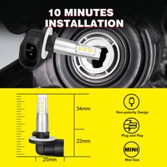 2 6000K BRIGHT LED bulbs For John Deere Tractor 4720, 2320, 2520, 2720, 3033R US
