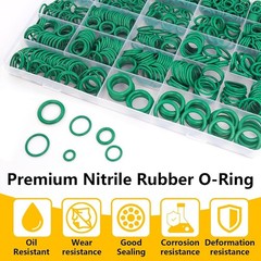 485 Pc Metric AC O Ring Kit R12 R134A Car Air Conditioning Seal Set Green