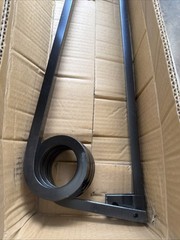Only 1 Straight Mud Flap Hanger 30″ Square Steel Coil Spring Semi Truck L/R