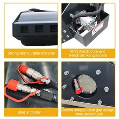 Wolverine 63″ Skid Steer Vibratory Roller Attachment 3.3Ton Compactor VR-11-66W