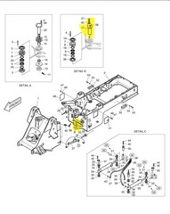 DOOSAN DAEWOO KOMATSU HINGE PIN Heavy Equipment