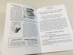 1941 Chrysler Plymouth P11 P12 Owners Operators Manual Car Care Maintenance