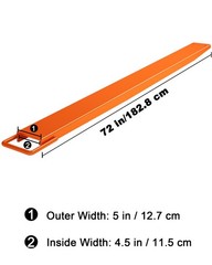 Forklift Fork Extensions Pair 4-4.5in Wide Forks 60-96in Heavy Duty Welded Steel