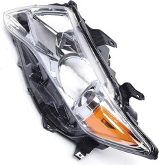 09-16 Toyota Venza Halogen Headlight Left Driver Black Housing Clear Lens