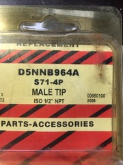 Tisco New Old Stock Part # 1/2″ Male Tip, Standard Poppet Tip Replaces D5NNB964A