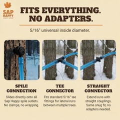 Maple Syrup Sap Collection Tubing 100 Feet 5 16″ ID Food Grade Vacuum Hose Tree