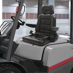 35°-180° Adjustable Tractor Seat Universal Forklifts Chair PVC Harvester Seating
