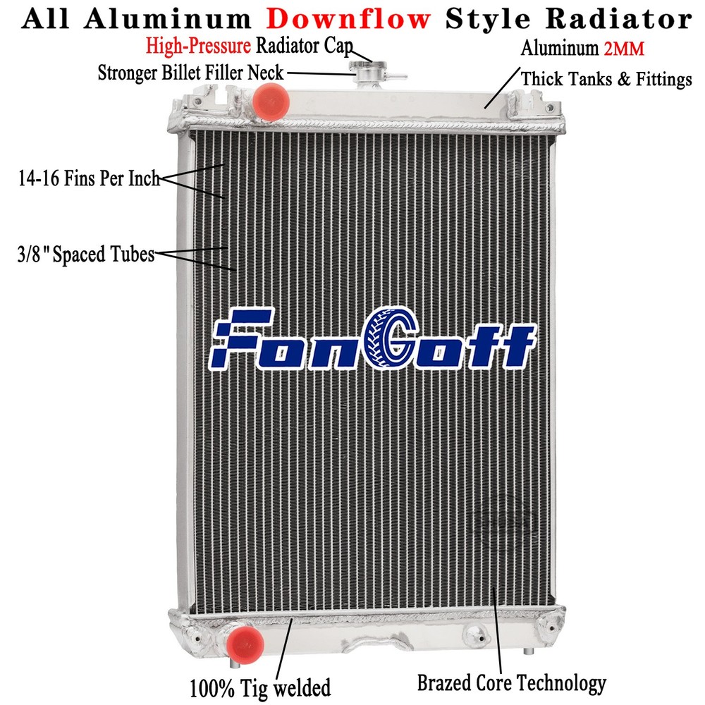 3 Row Radiator For 2014+ Kubota L47 L4760 L5040 L5740 L5460 L5060 Models