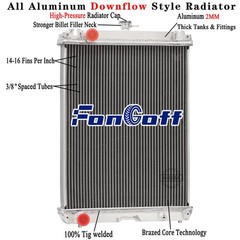 3 Row Radiator For 2014+ Kubota L47 L4760 L5040 L5740 L5460 L5060 Models