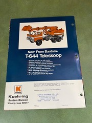 1974 Bantam Excavator Telekrane Teleskoop Full Line Catalog Brochure Koehring