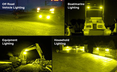 2PCS 5″ Square LED WORK LIGHT fit CAT Skid Steer 289D3 277D 289D 226D 249D 297D2