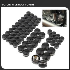 62PCS Motorcycle Bolt Covers Engine Head Bolts Toppers Cap for Harley 2018-20…