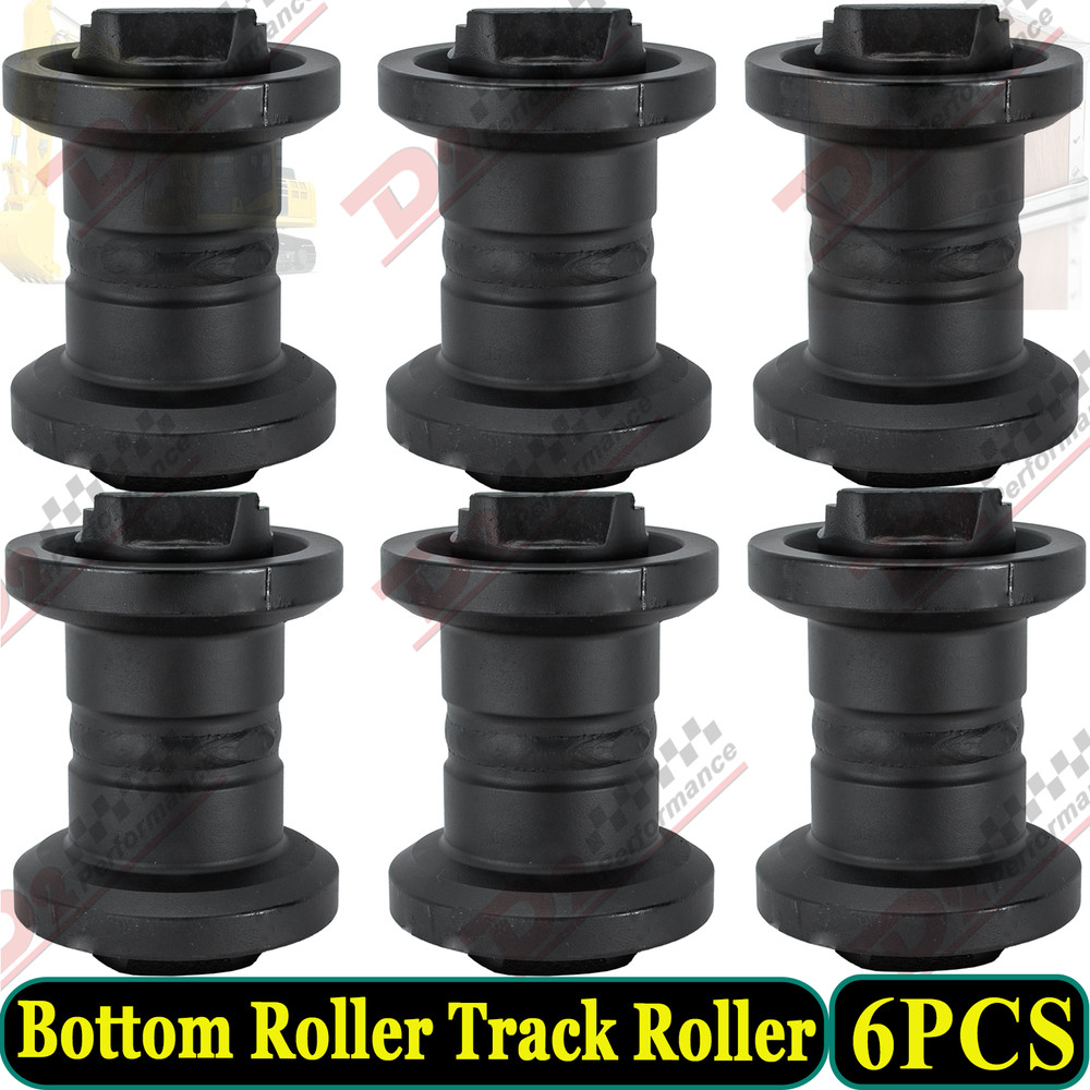 6PCS Track Roller Bottom Roller Fit Kubota KX121-3 Mini-Excavator Undercarriage