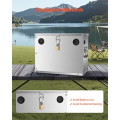Battery Box Group 24/31 Stainless Steel Shell for Cars & Trolling Motors
