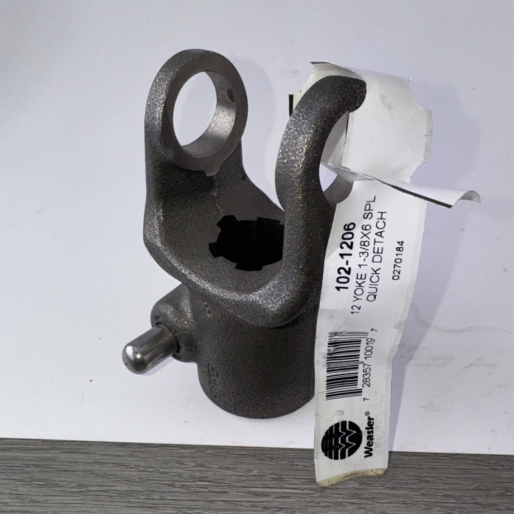 Weasler Eng 102-1206 Tractor Quick Disconnect Yoke 12N Series, 1-3/8″ X 6 Spline