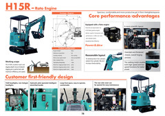 AGT H15 Hydraulic 1 Ton Mini Excavator RATO Gas Engine EPA with Pilot System